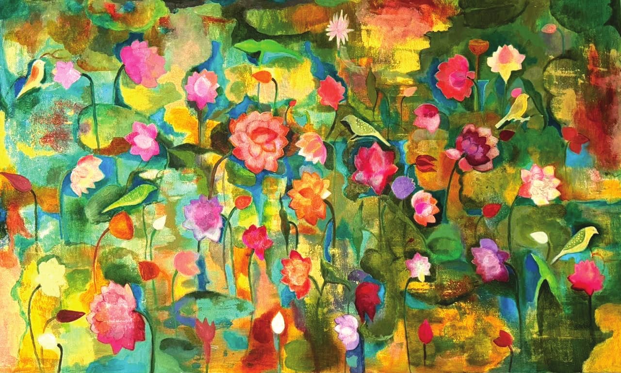 The Eternal Lotus: Sunayana Malhotra's Contemporary Vision